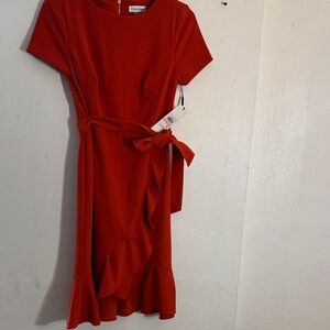 Calvin Klein orange Dress size 2